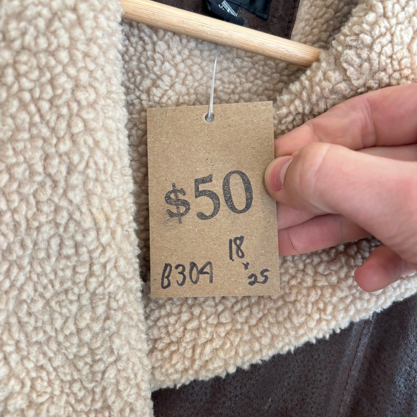 Vintage Gallery Fur Collar Leather Jacket - M