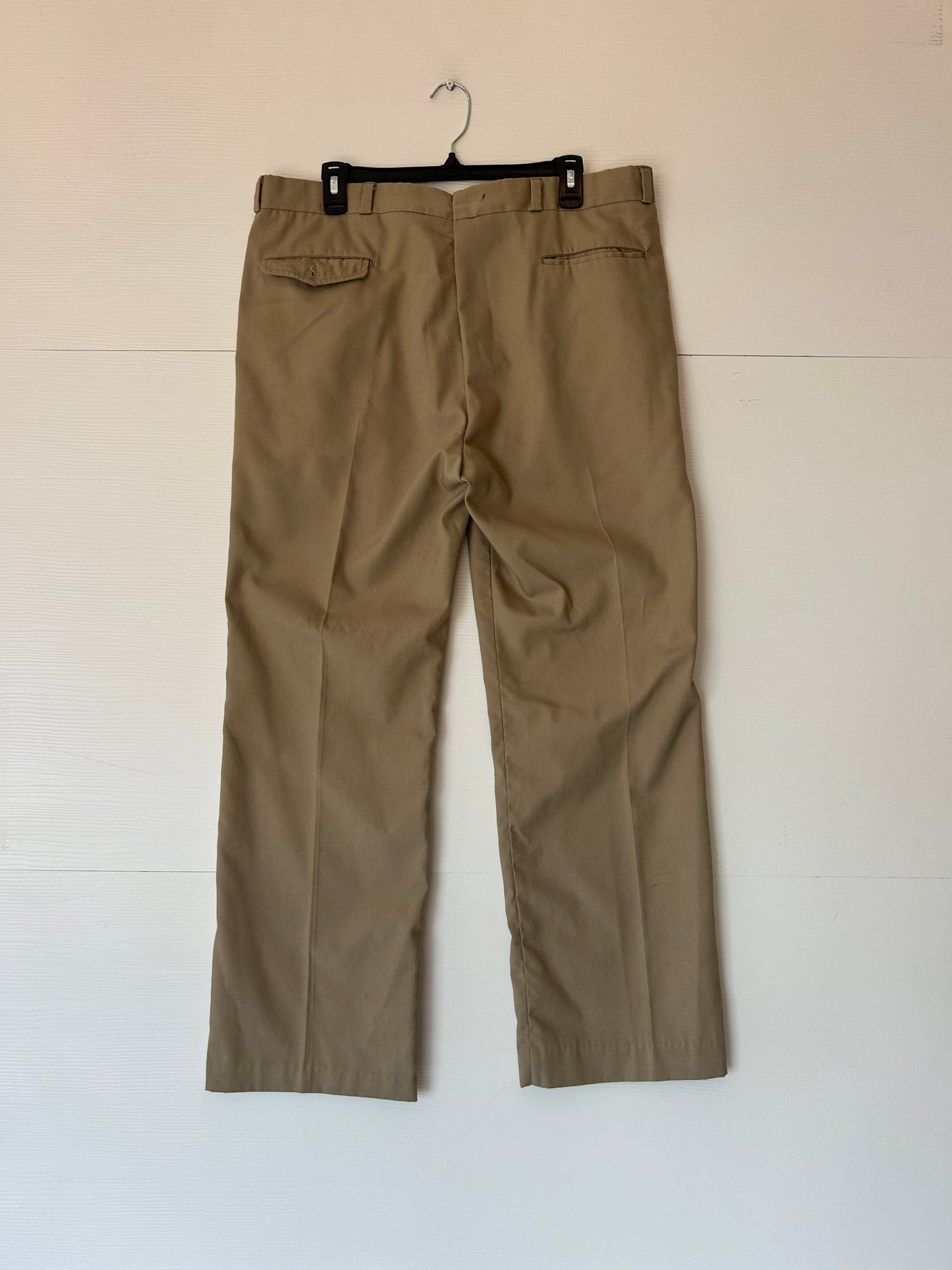 Pleated khaki trousers - 38