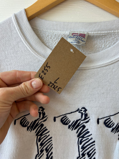 Classic sport golf crewneck - L