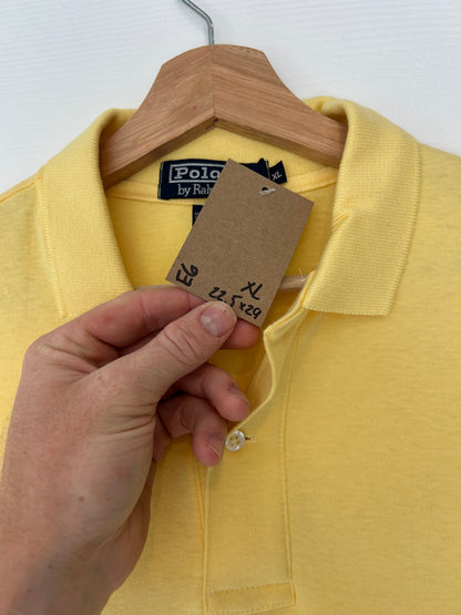 Ralph Lauren yellow polo tee - XL