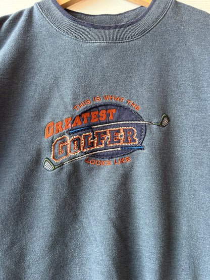 Greatest golfer crewneck - L