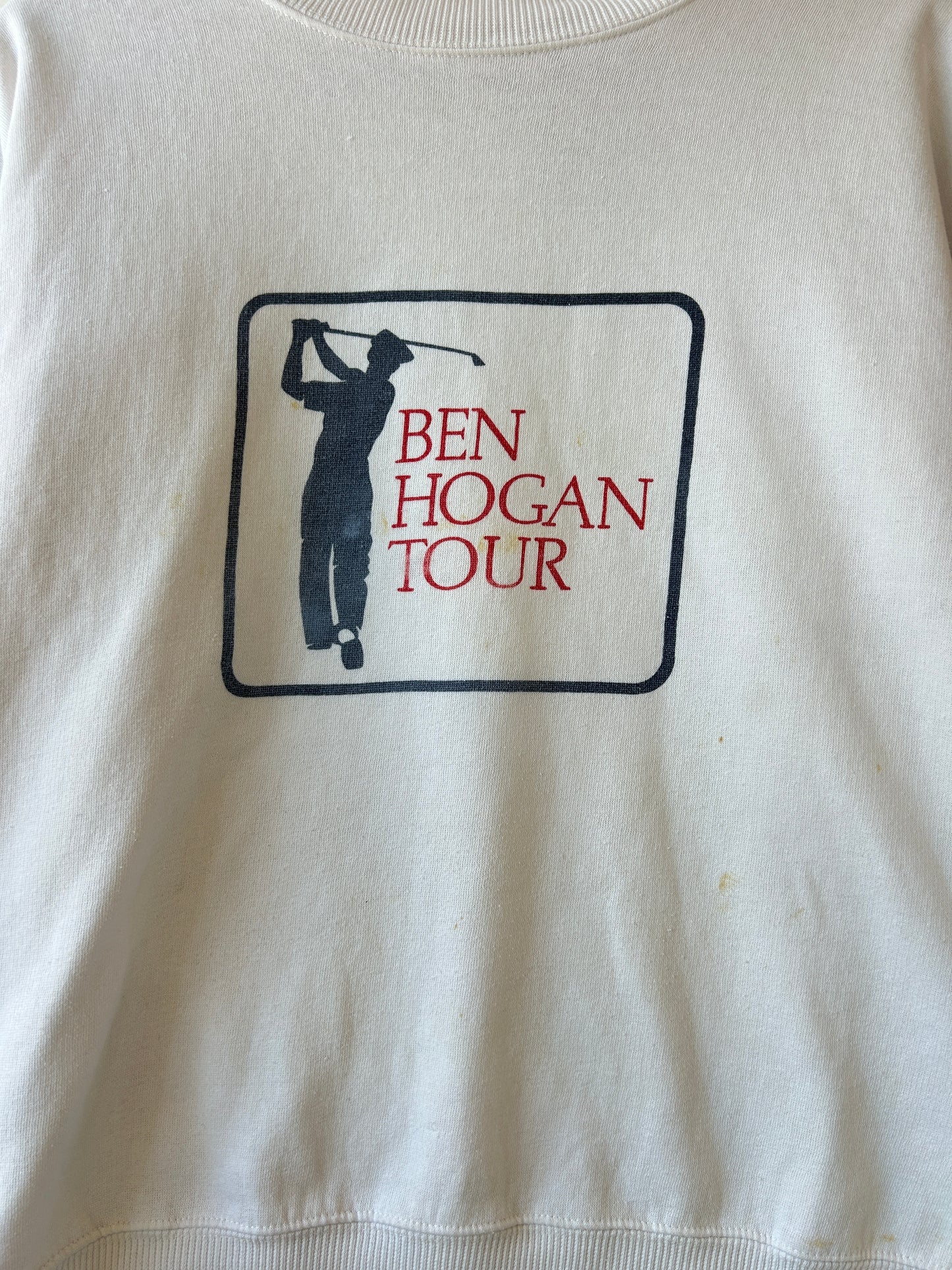 Distressed Ben Hogan tour Crewneck - M
