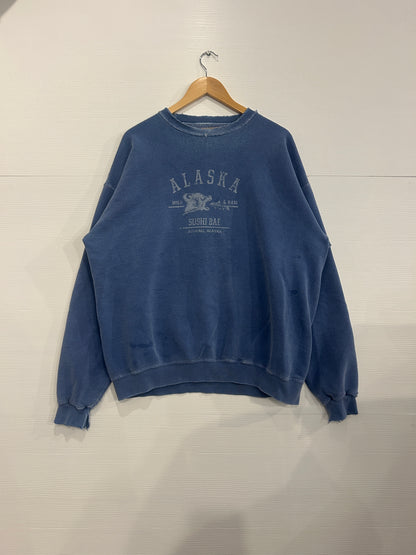 Vintage Alaska sushi bar Bear Crewneck