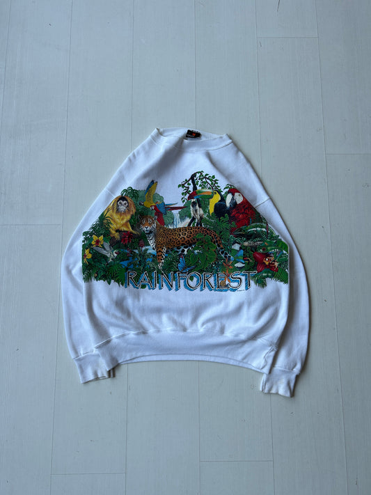 Vintage rainforest animal crew