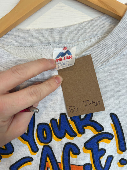 Vintage blue chips “in your face!!” Crew