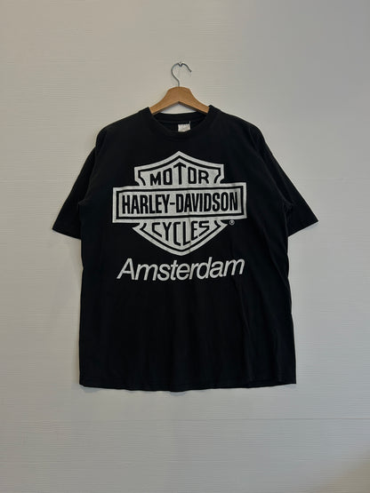 Vintage Amsterdam Harley logo tee - L