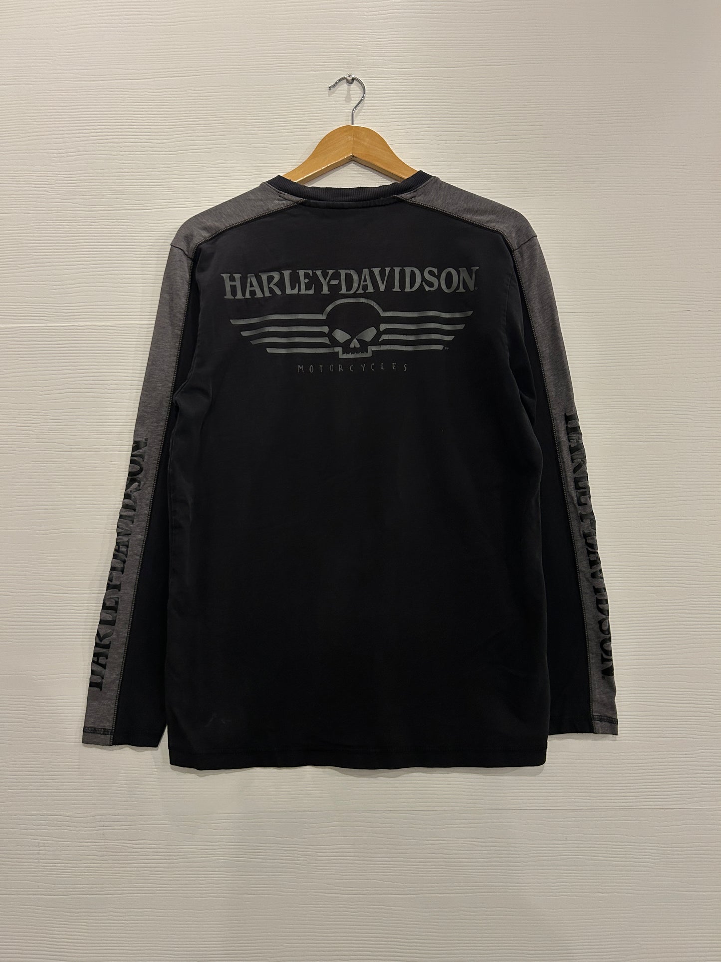 Y2K Harley skull long sleeve - M