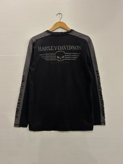 Y2K Harley skull long sleeve - M