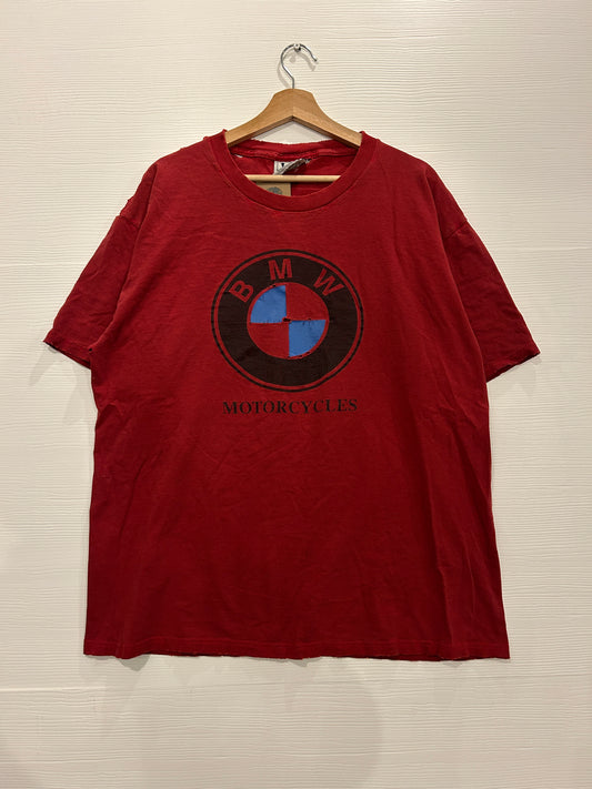 Distressed vintage BMW tee
