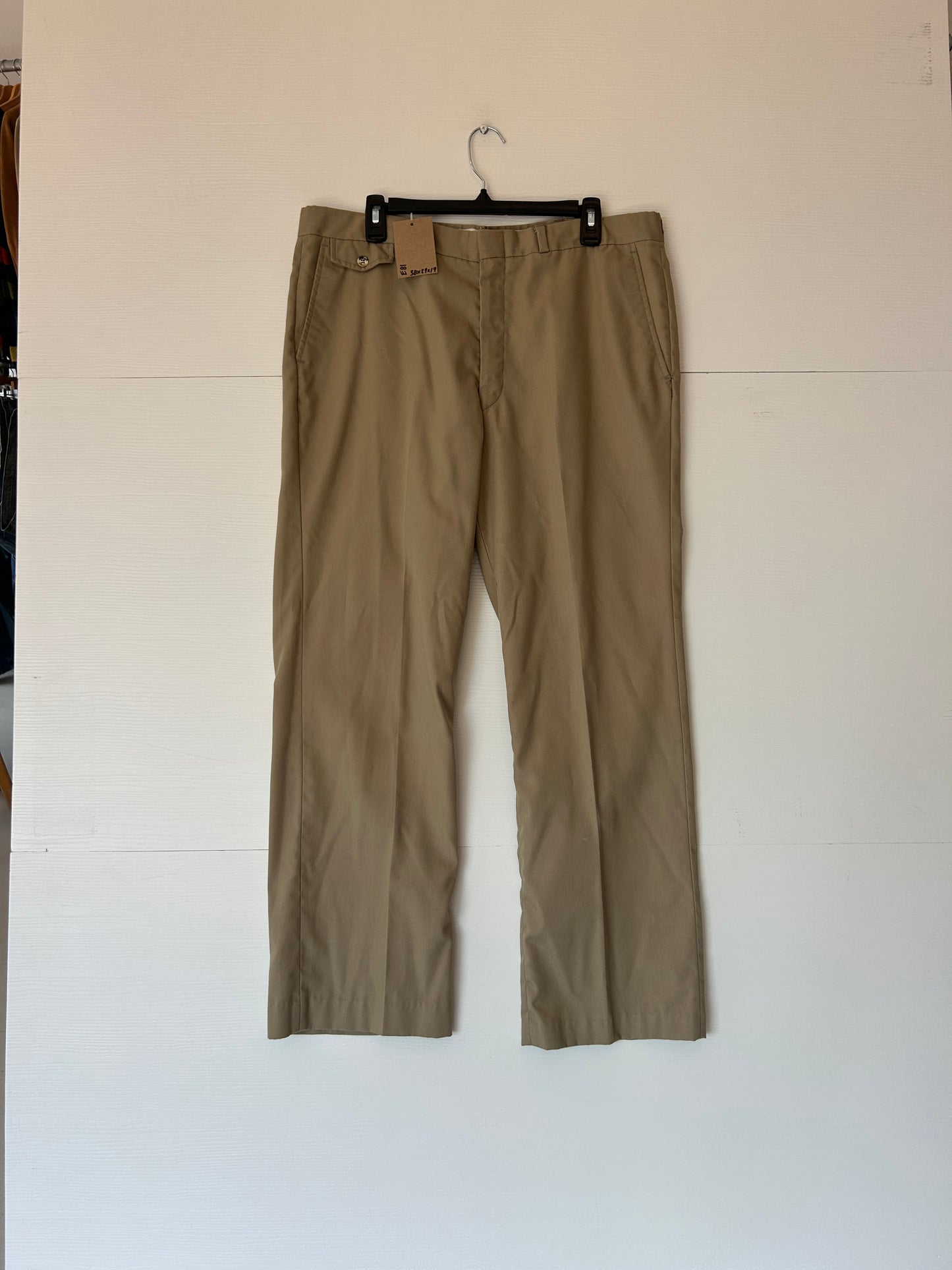 Pleated khaki trousers - 38