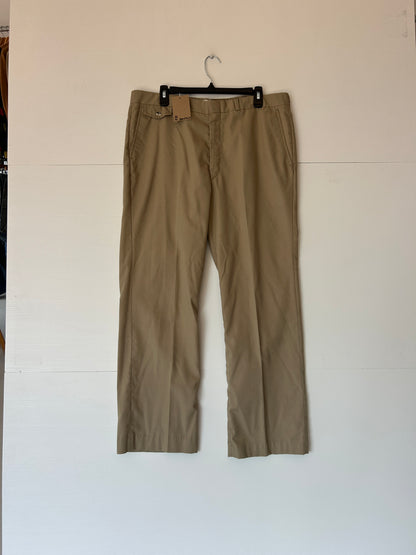 Pleated khaki trousers - 38
