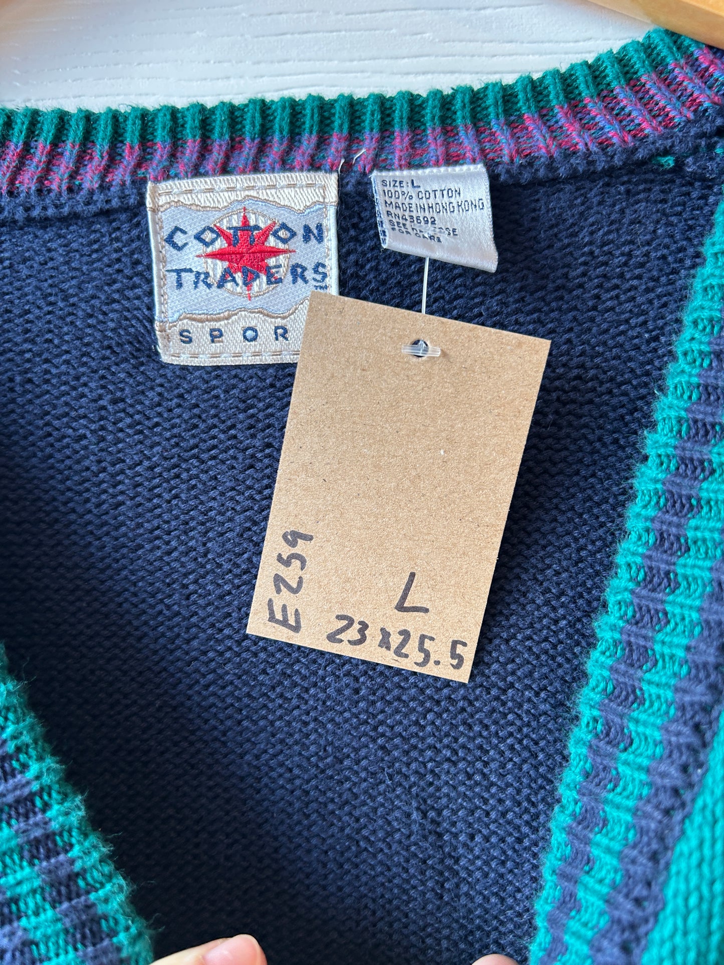Cotton traders sweater - L