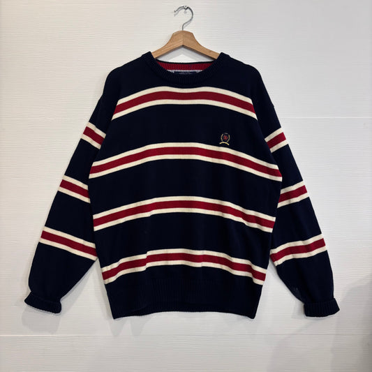 Vintage Tommy Hilfiger Striped Sweater - XL