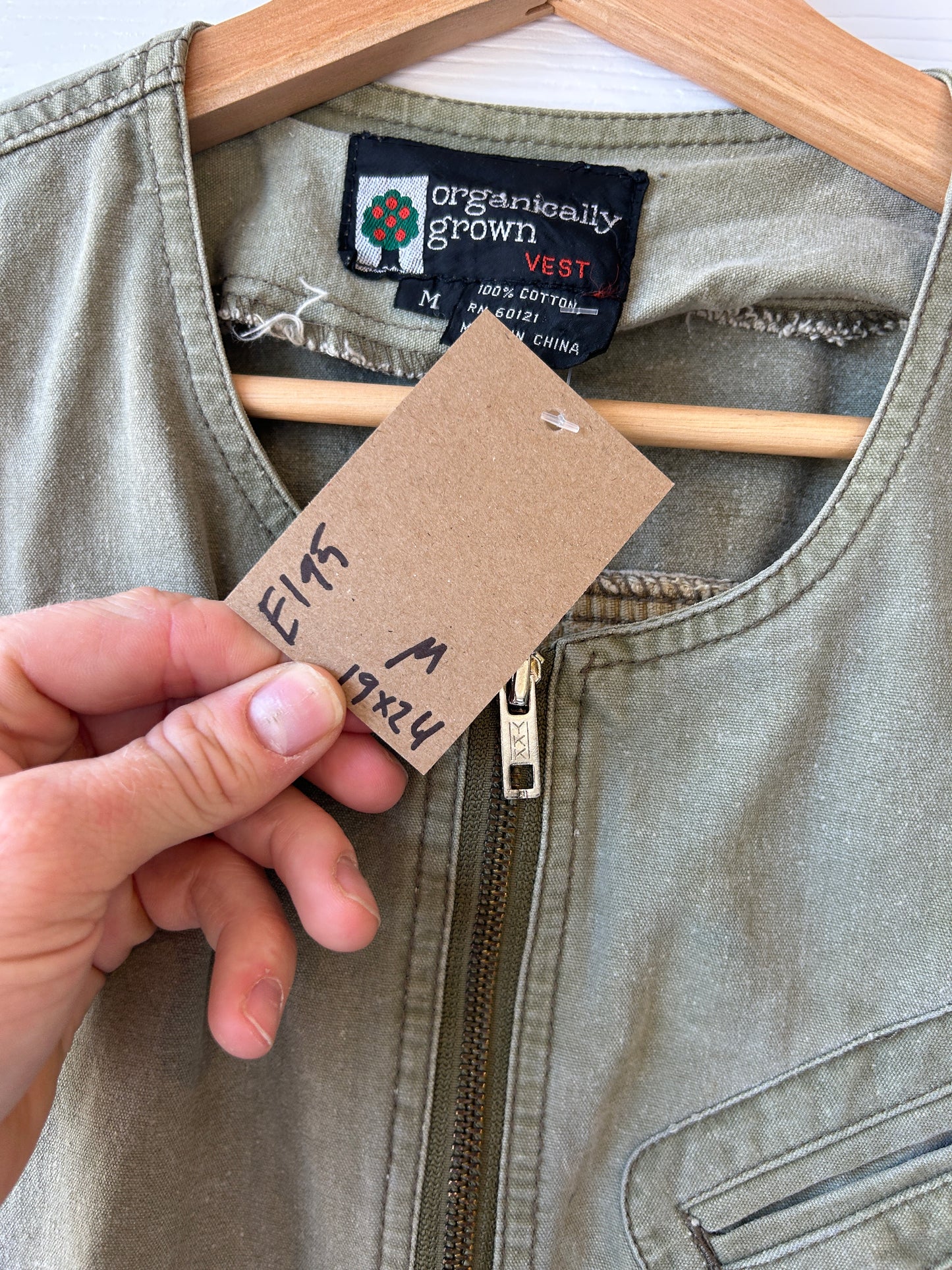 Organic grown golf vest - M