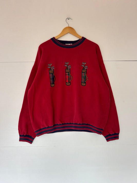Golf bag ringer crewneck - XL