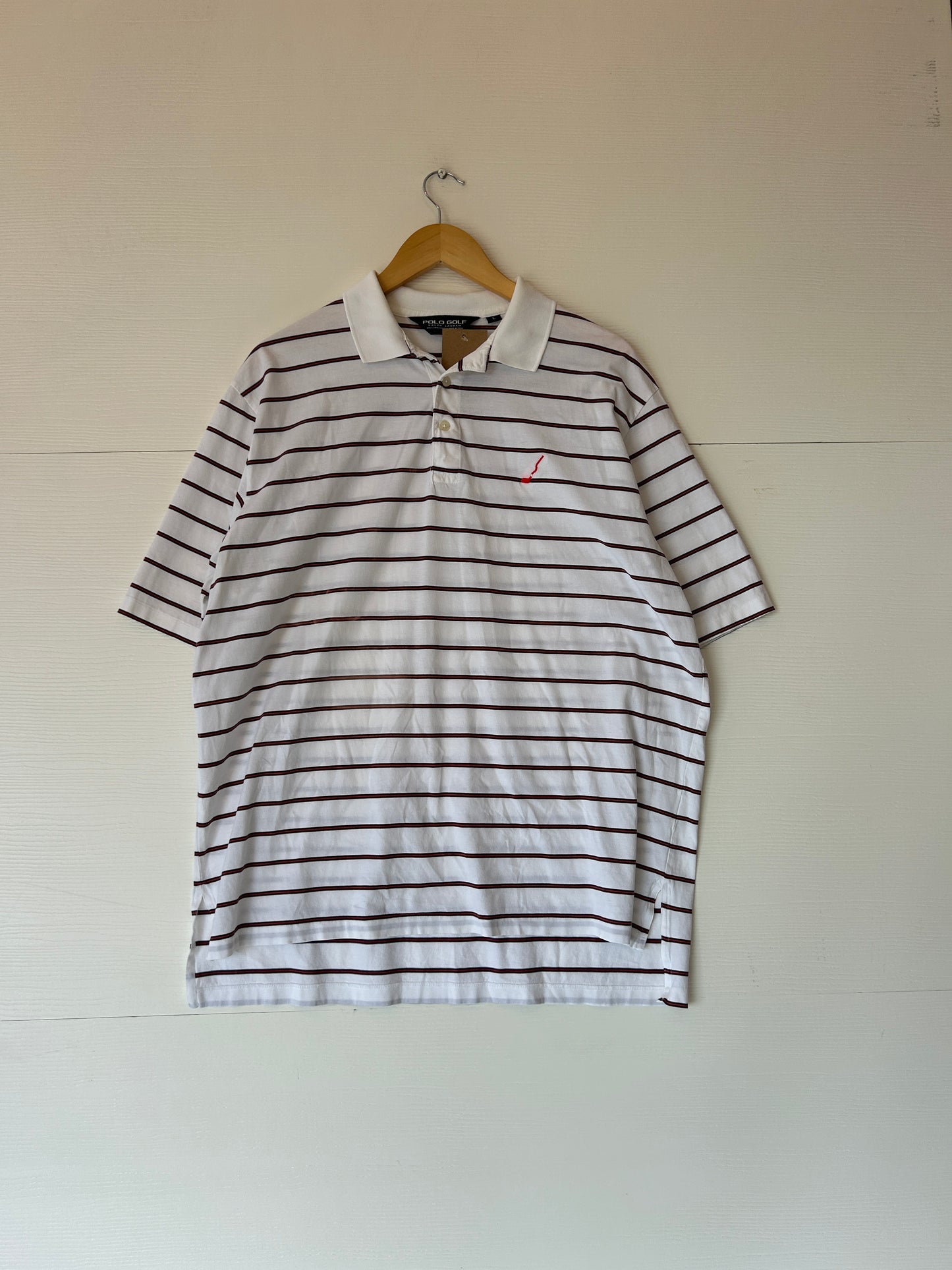 Polo golf striped tee - L