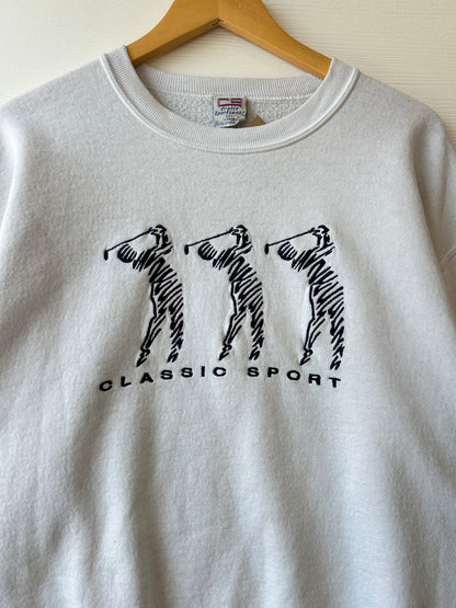 Classic sport golf crewneck - L