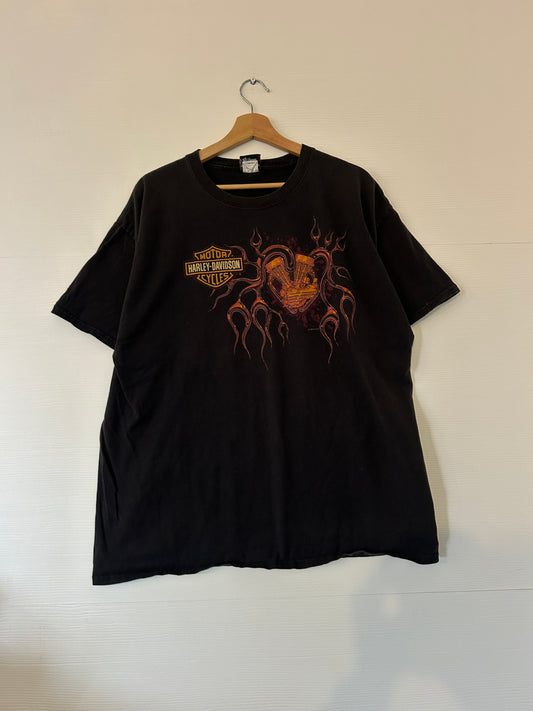 Vintage Heartbeat Harley tee - XL