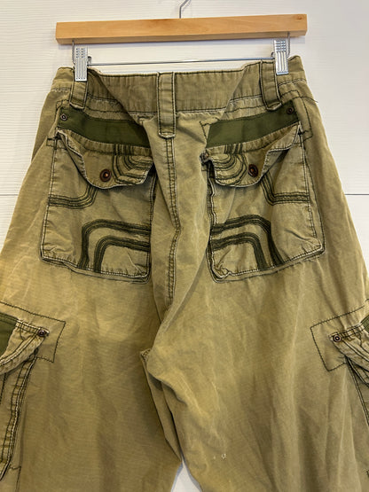 Cloque & dagger green cargo shorts - 36