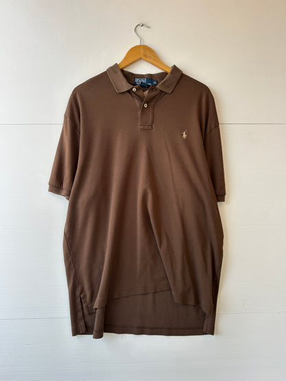 Brown Ralph Lauren polo - XL