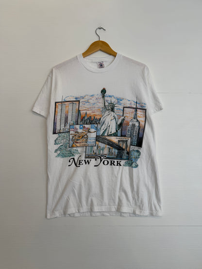 New York art graphic tee - L