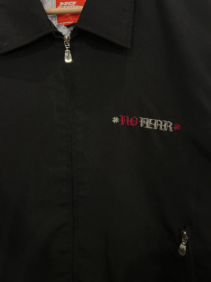 Vintage No fear cropped biker jacket