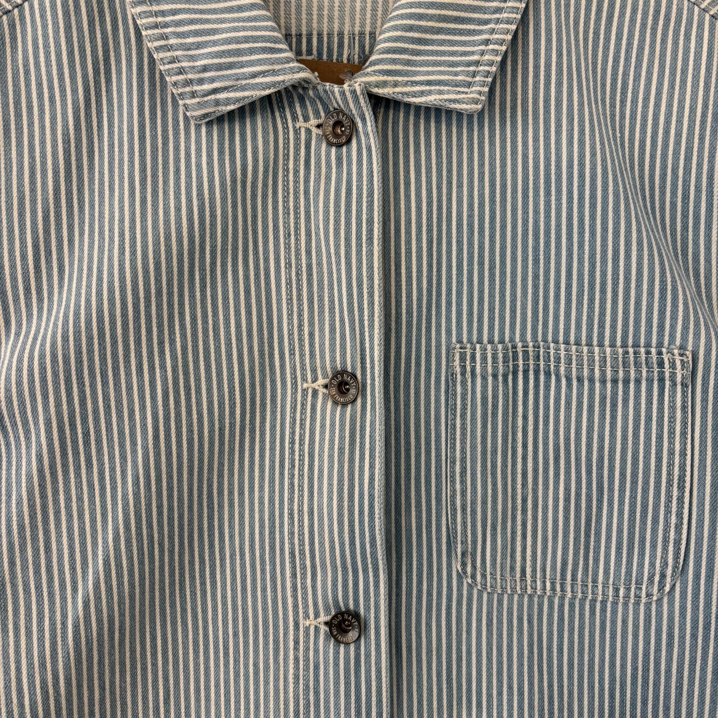 Vintage Old Navy Pinstripe Chore Jacket - M