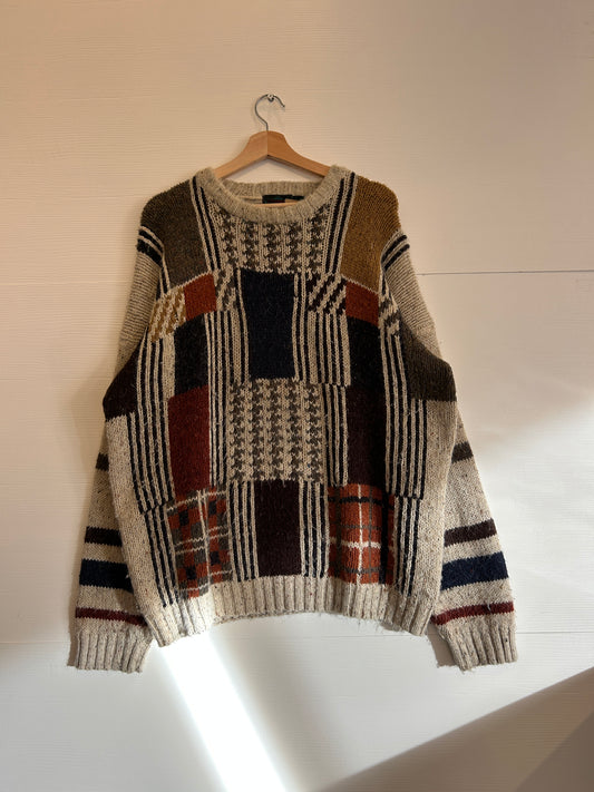 Vintage cross box sweater