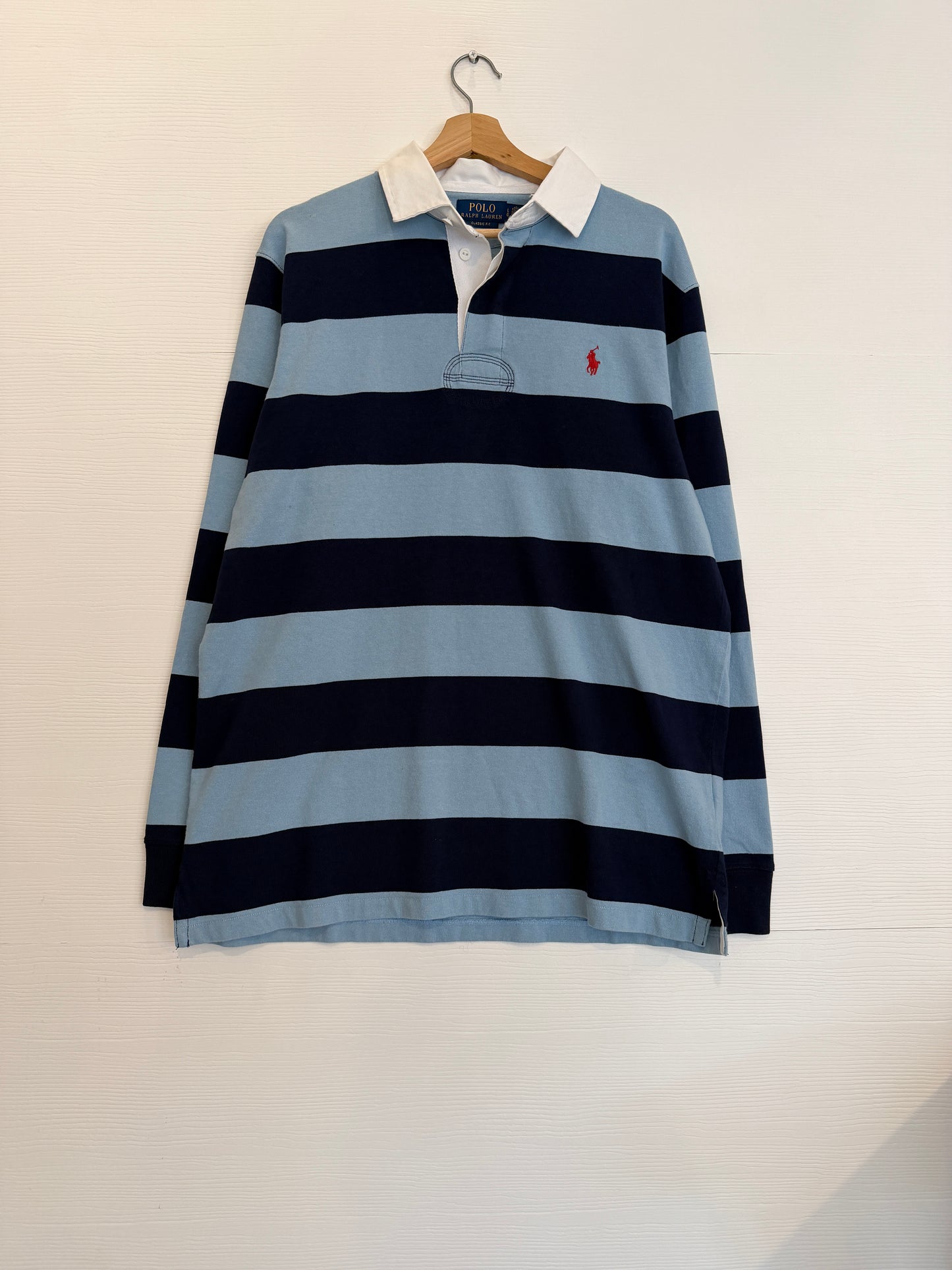 Polo striped longsleeve - L