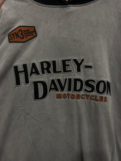 Vintage Harley embroidered Hoodie - XXL