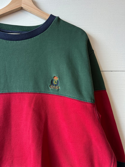 Chaps color block crew - XL
