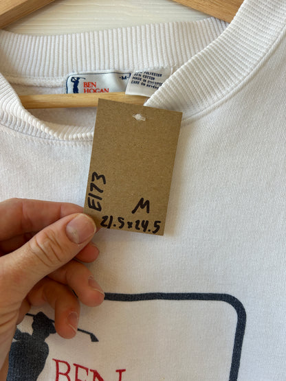 Distressed Ben Hogan tour Crewneck - M