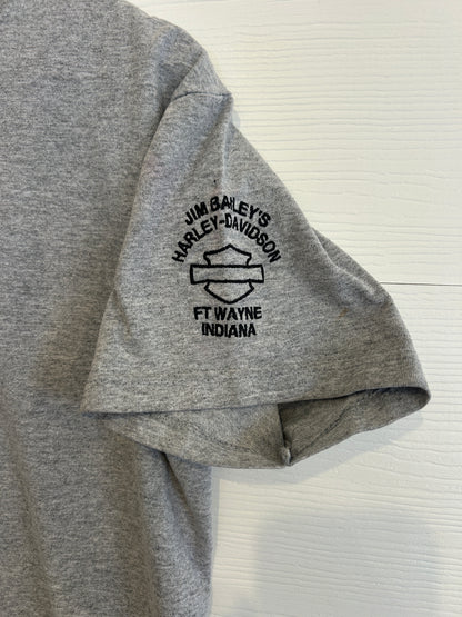 Harley embroidered baby tee - S