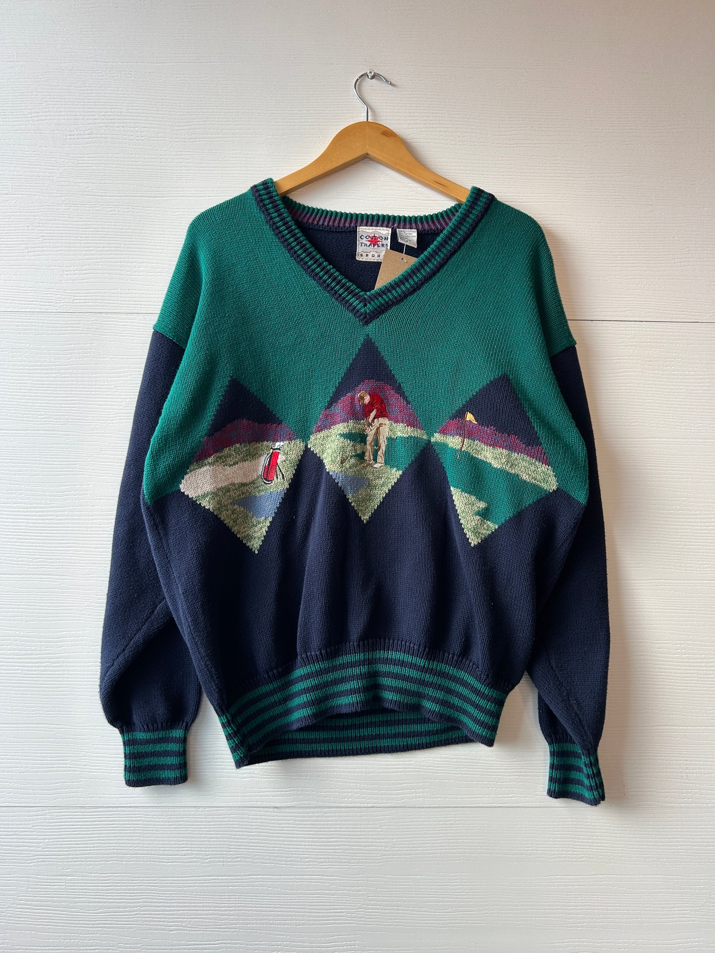 Cotton traders sweater - L