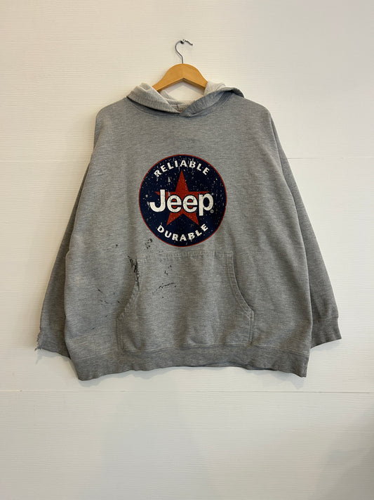 Vintage distressed Jeep hoodie - XXL