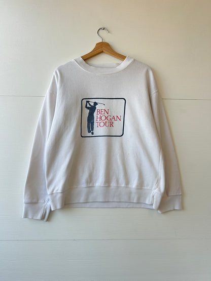 Distressed Ben Hogan tour Crewneck - M