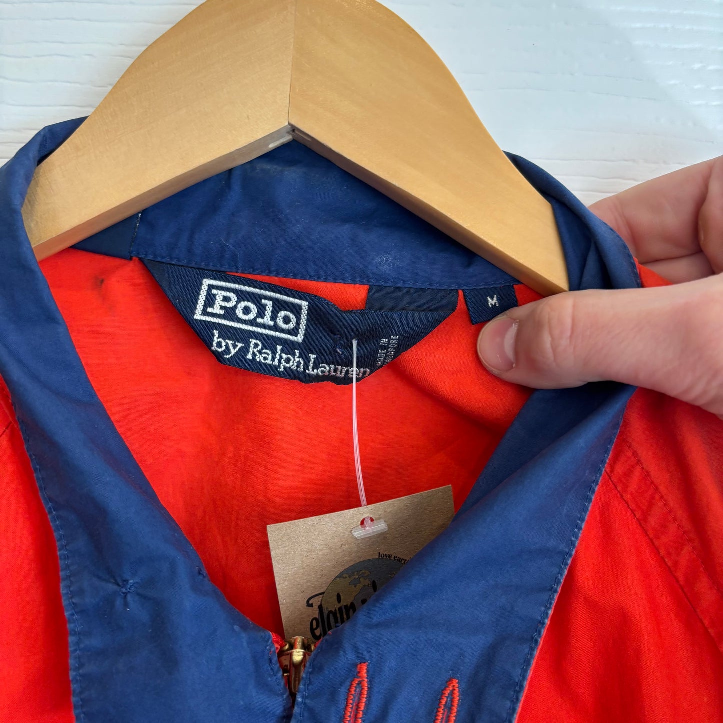 Vintage Polo Ralph Lauren Orange Bomber - M