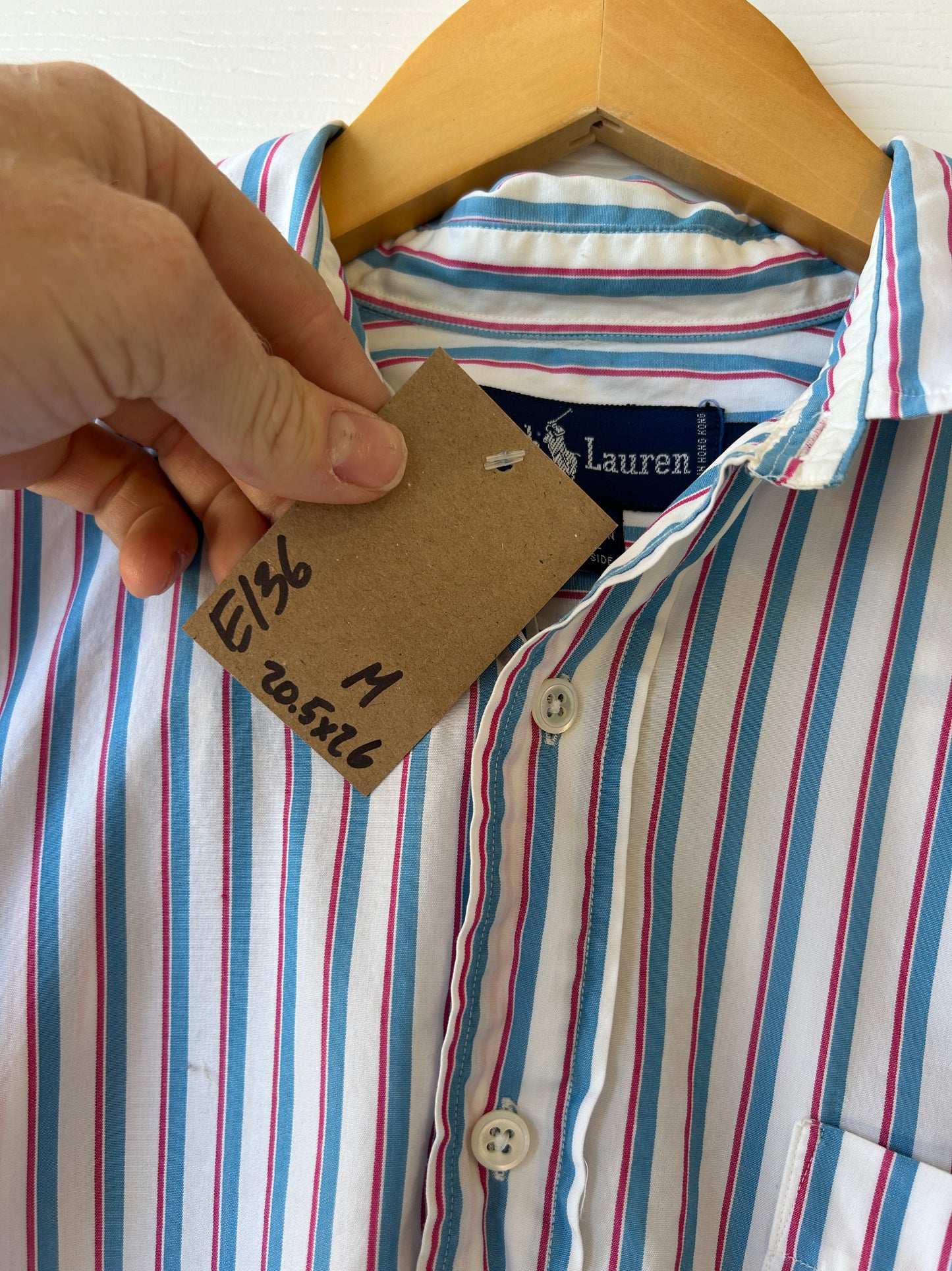 Ralph Lauren pinstripe button up - M