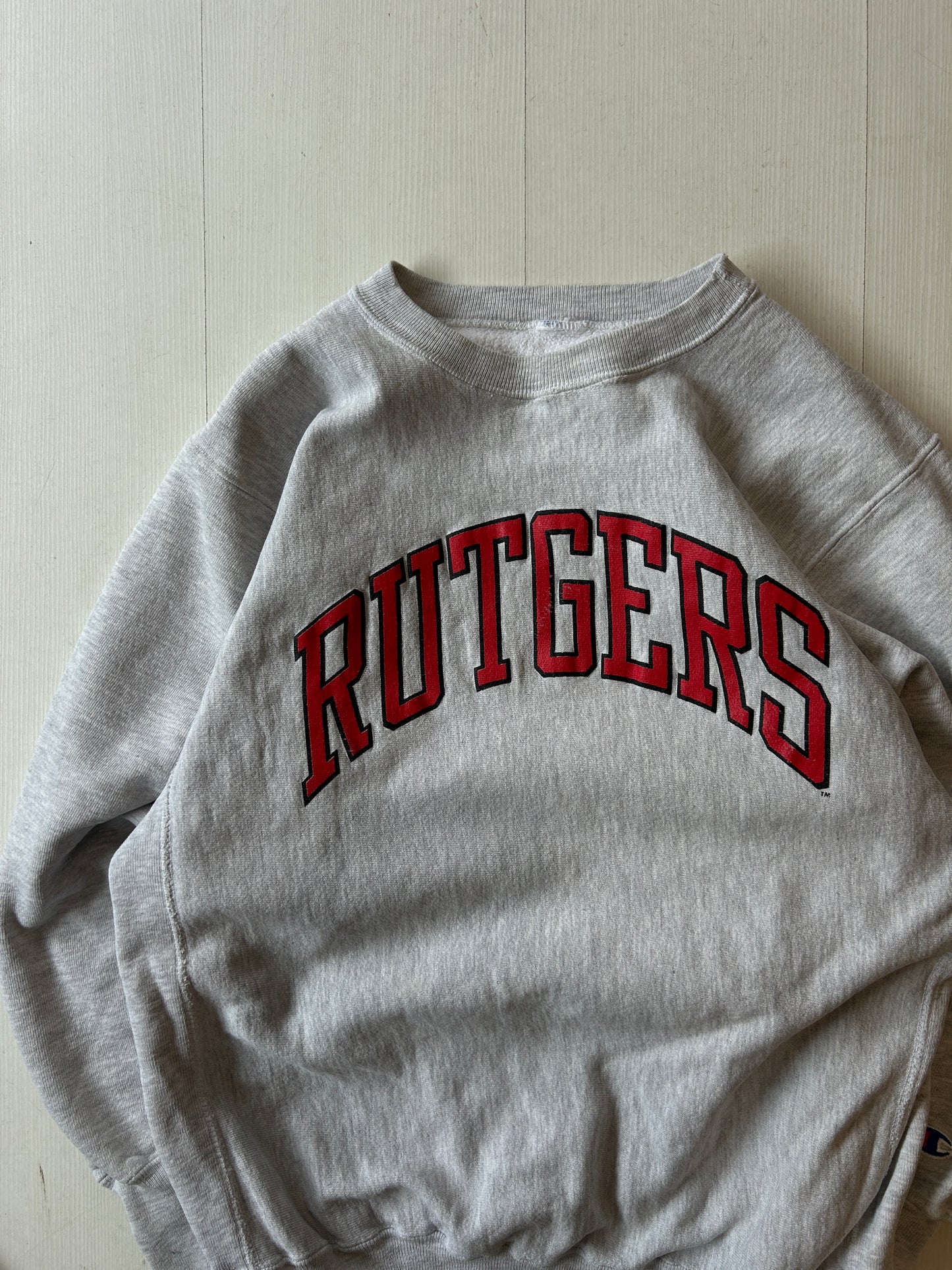 Rutgers reverse weave campion crewneck