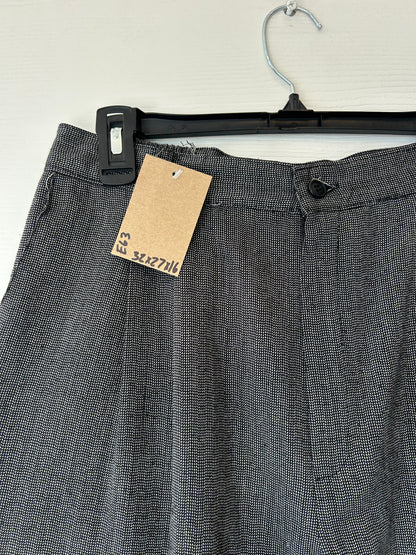 Pleated black golf pants - 32