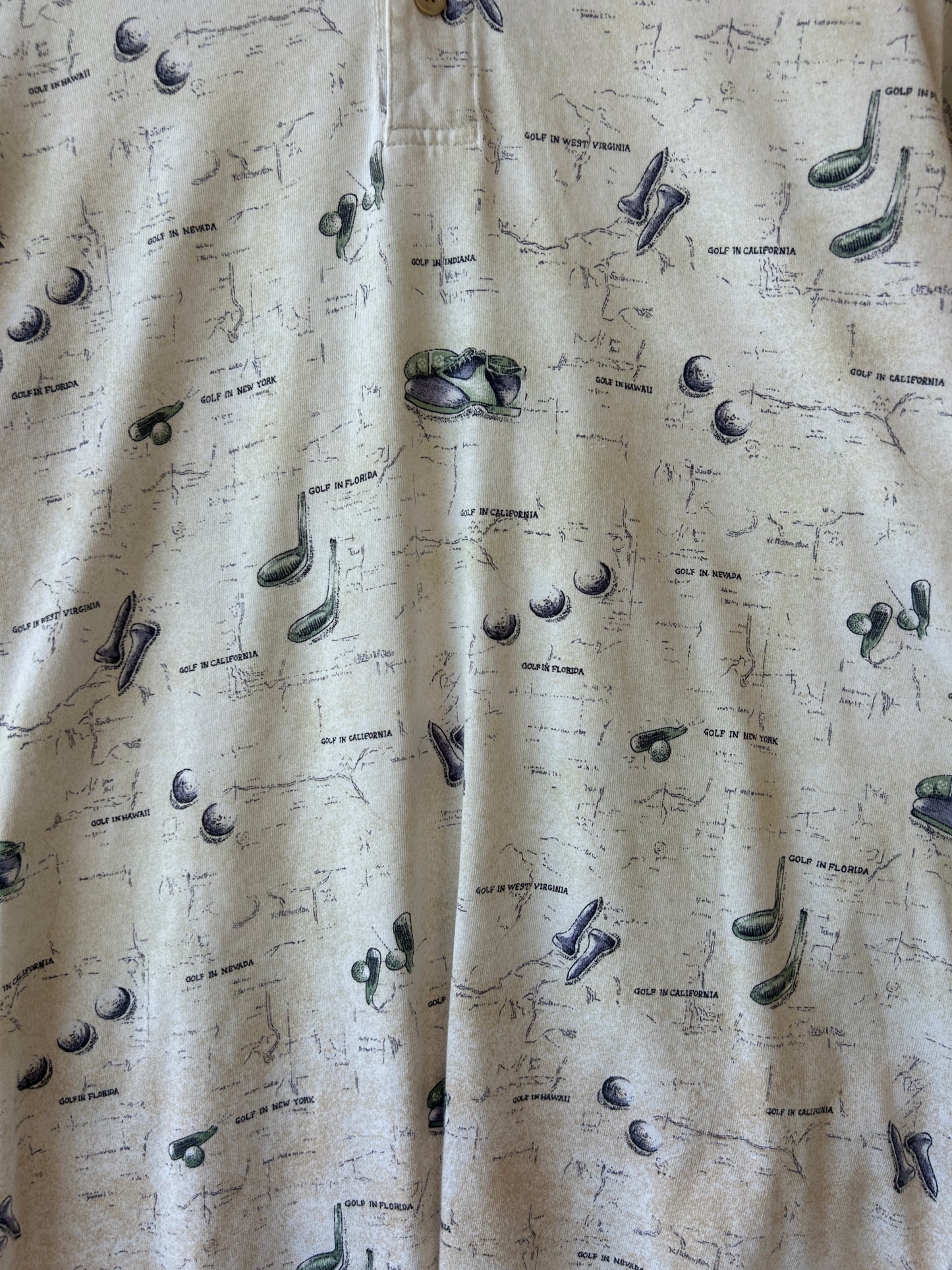 Ball & tee polo - L