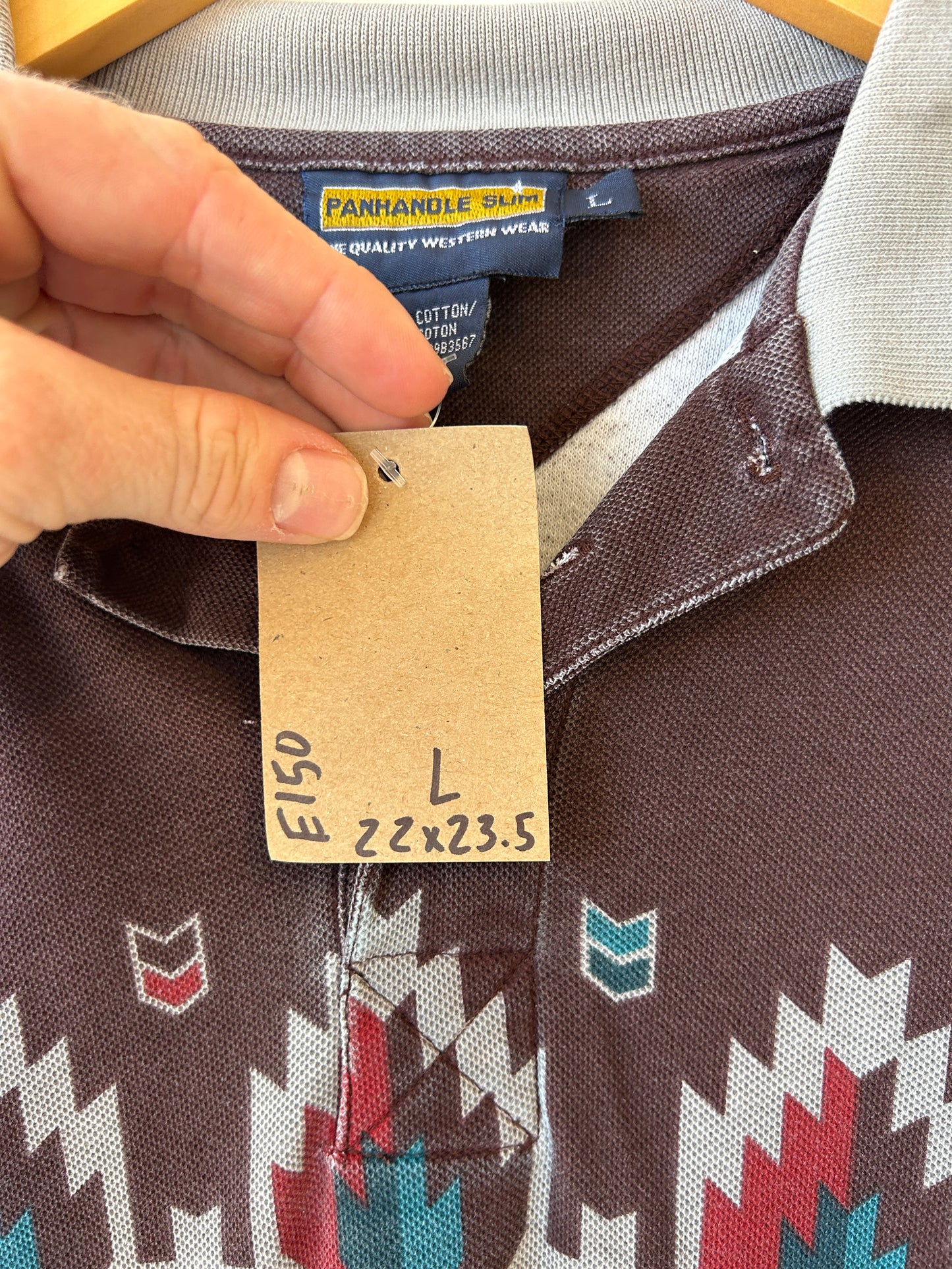 Western style polo - L
