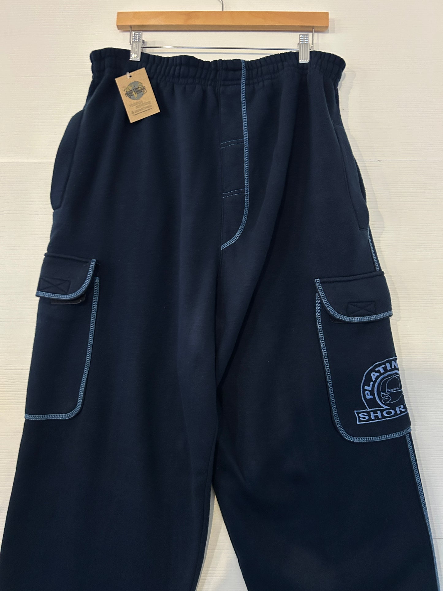 Vintage Shortee cargo baggy sweatpants - XL
