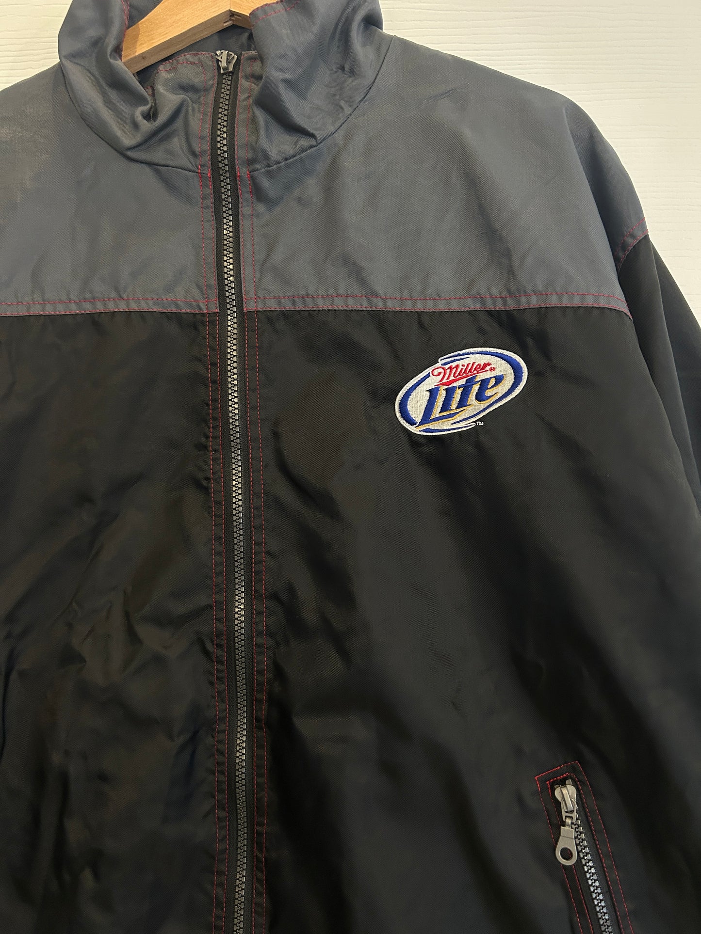 Y2K Harley x Miller Lite windbreaker - XL