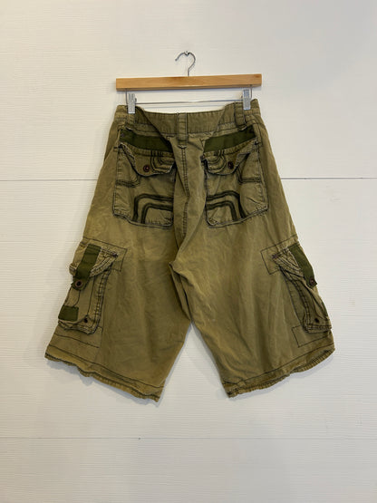 Cloque & dagger green cargo shorts - 36