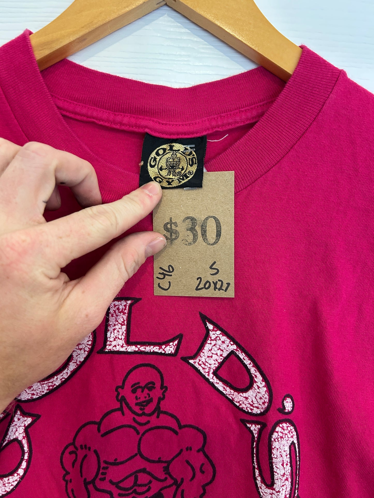 Golds gym tee - S