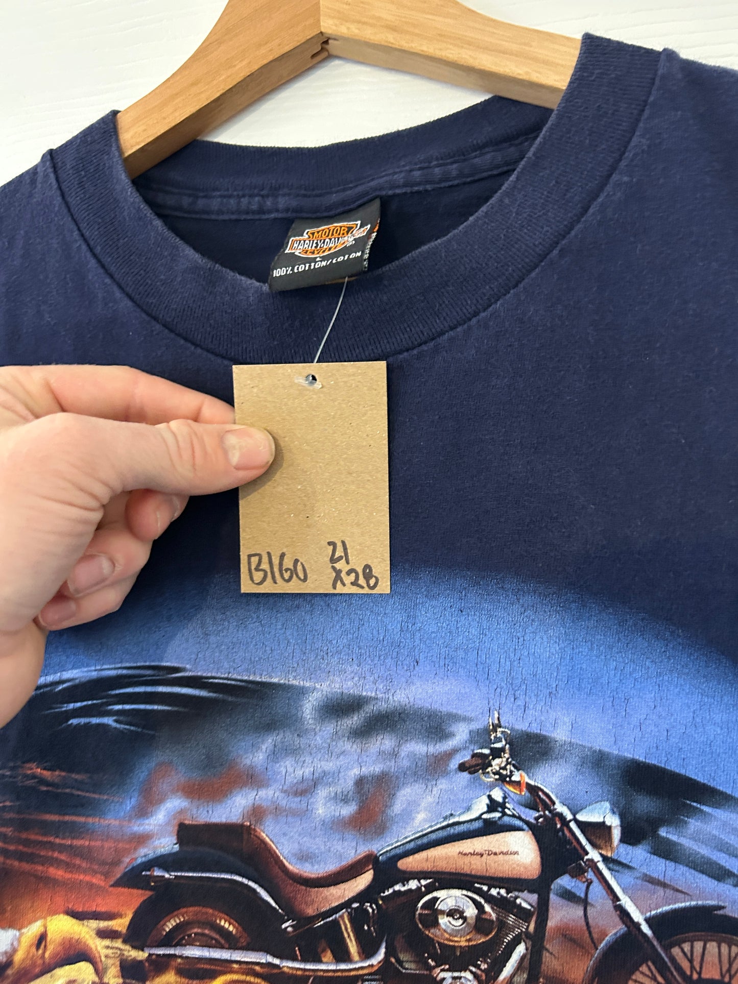 Vintage Mo-town Harley tee - M