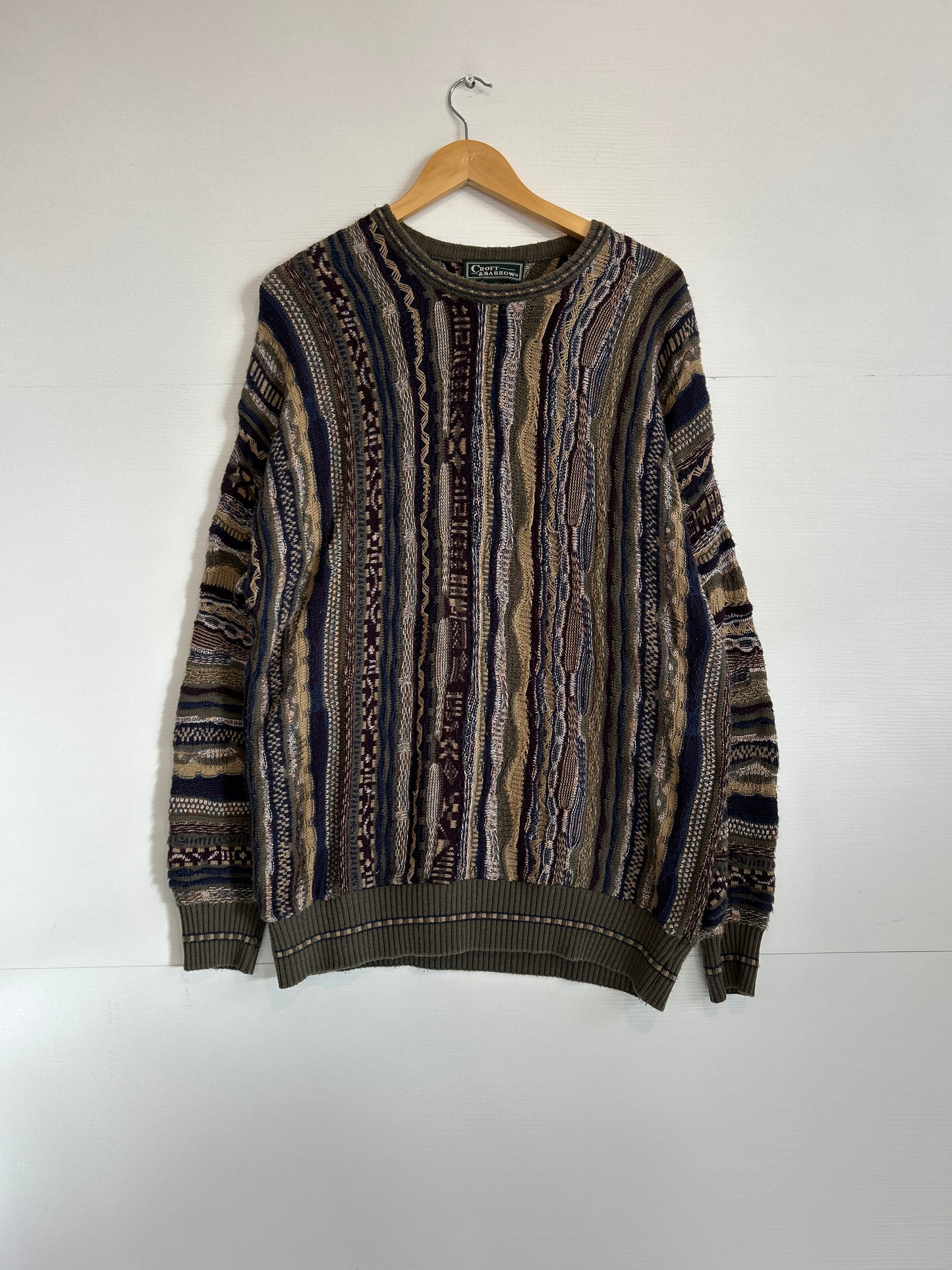 Craft & barrow Coogie style 3D knit sweater