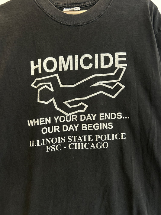 Vintage chicago homicide tee - M