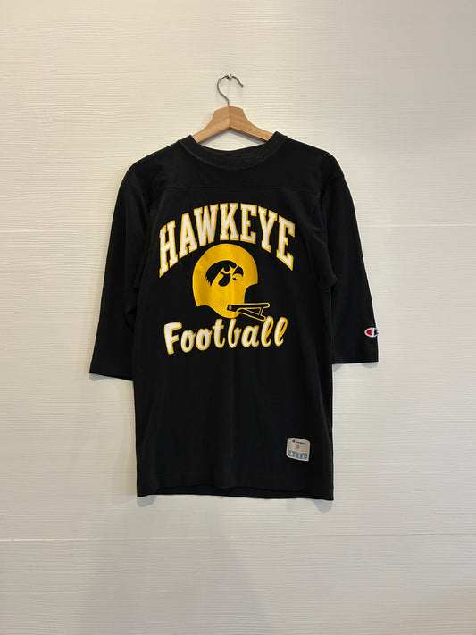 Vintage champion Hawkeye football quarter sleeve jersey - S